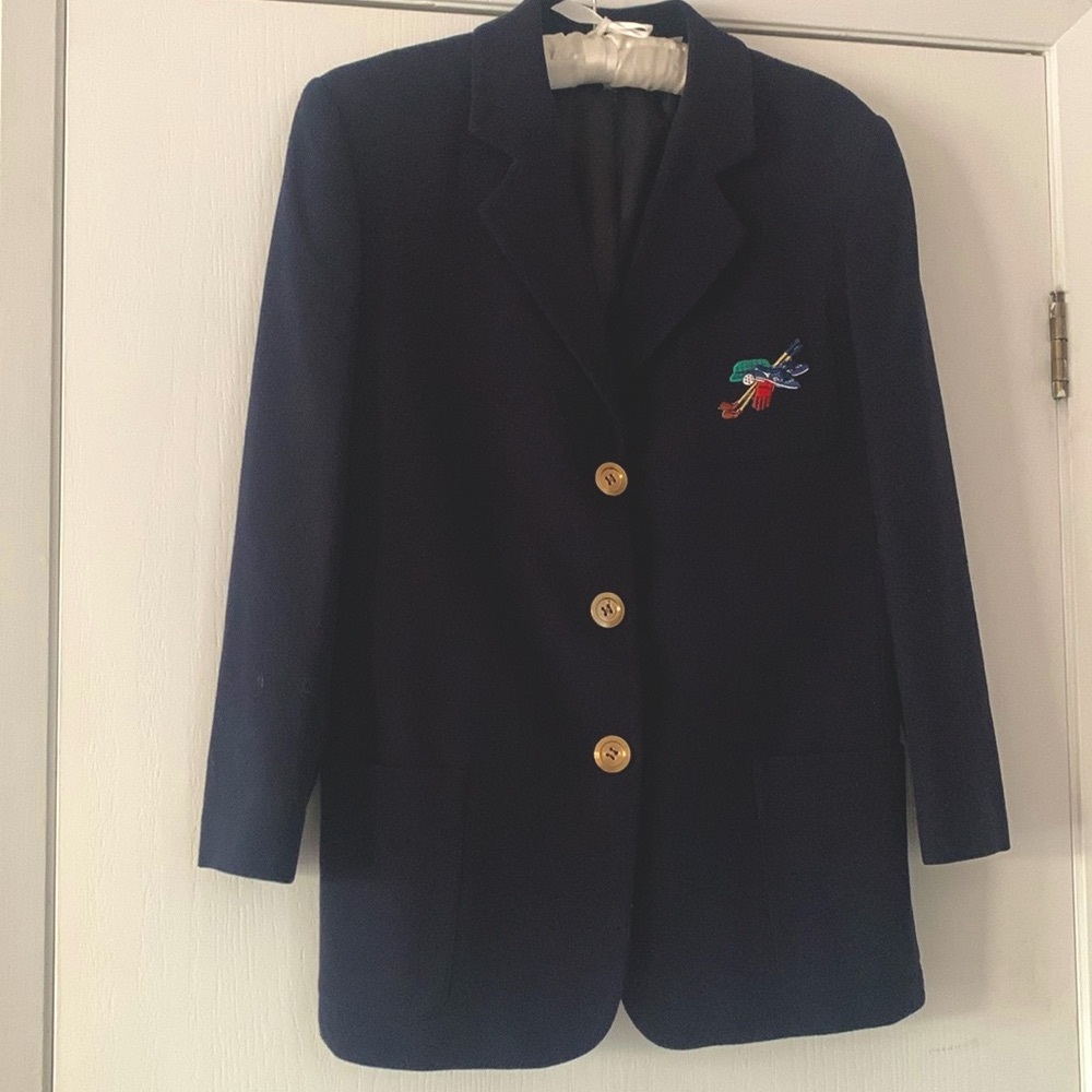 George’s Rech sport wool cashmere blazer golf theme